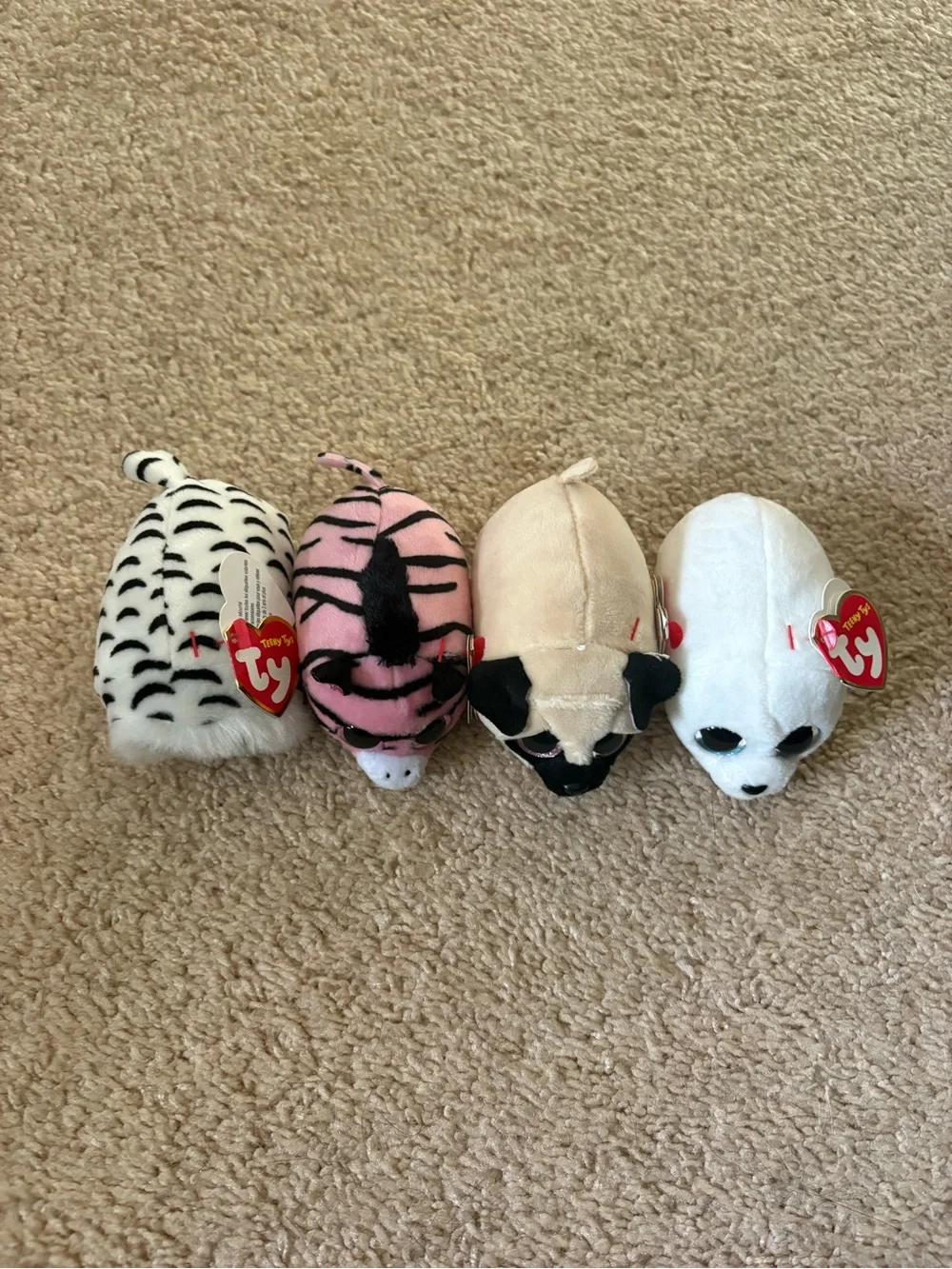 Ty beanie baby stackable stuffed animals 4 pack